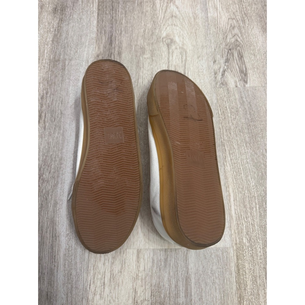 Madewell Sidewalk‎ Low Top Sneakers White Canvas Gum Sole Women's Size 7.5 - Picture 3 of 6